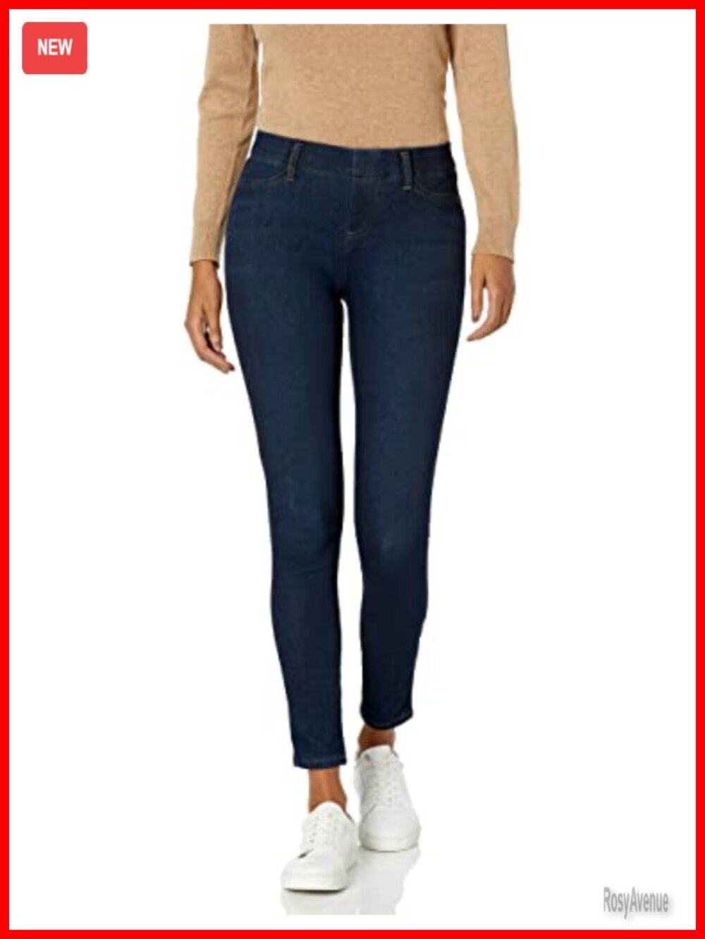 Women's Mid Rise Skinny Stretchy Knit Jegging Pull-On Plus Size